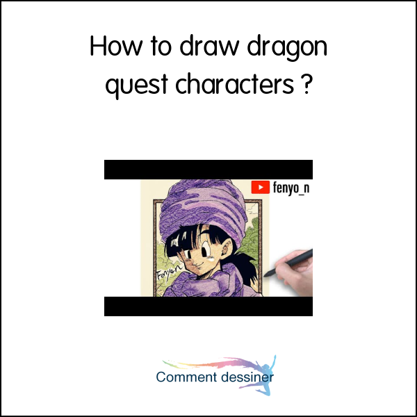 How to draw dragon quest characters